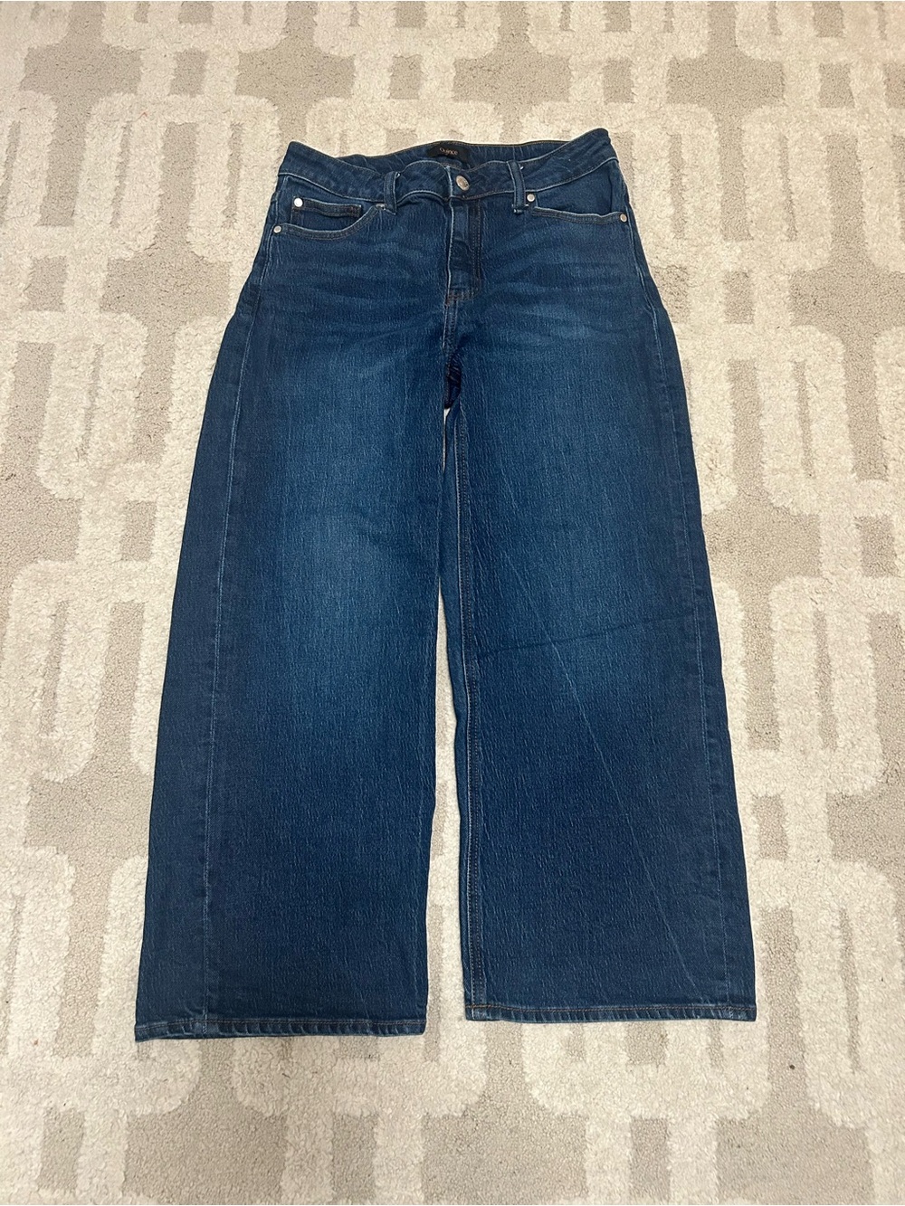 Quince Dark Blue Wide-Leg Women's Jeans